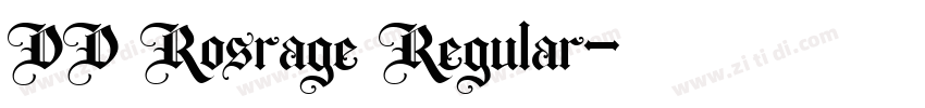 DD Rosrage Regular字体转换